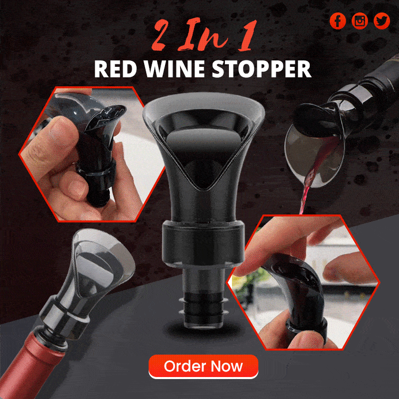 2 In 1 Red Wine Stopper 🔥50% OFF - LIMITED TIME ONLY🔥