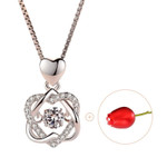 🔥 Heart Necklace Set With Rose🔥