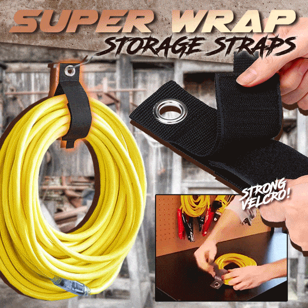 Heavy-Duty Super Wrap Storage Straps (Set Of 6)🔥