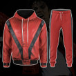 Singer King Of Pop MJ Red Suit Custom Hoodie