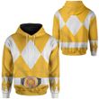 Movie Mighty Morphin Yellow Power Rangers Custom Hoodie