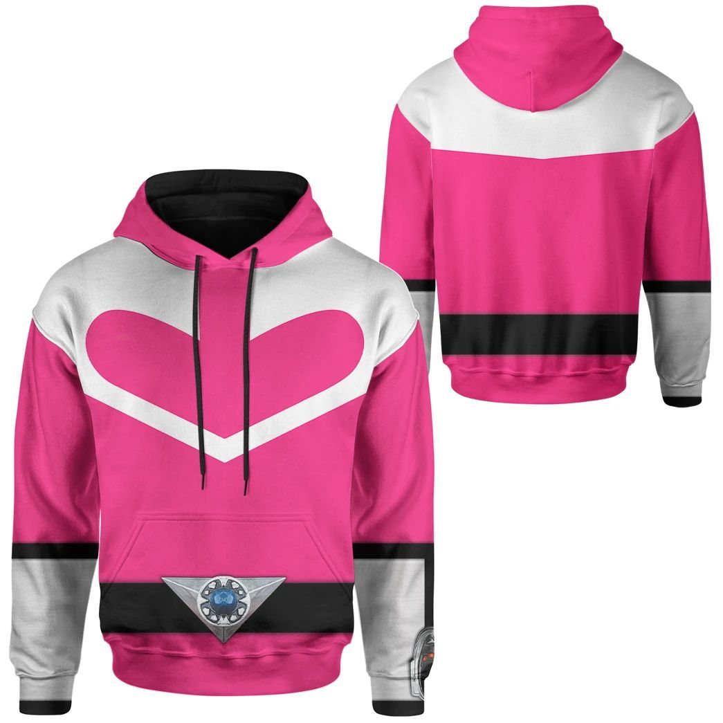 Pink Power Rangers Time Force Custom Hoodie