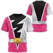 Power Rangers Dino Fury Pink Ranger Custom T-Shirt
