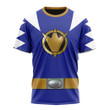 Dino Thunder Blue Power Rangers Custom T-Shirt