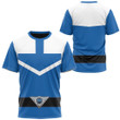 Blue Power Rangers Time Force Custom T-Shirt