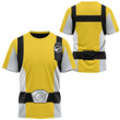 Power Rangers Beast Morphers Yellow Custom T-Shirt