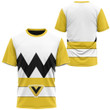 Yellow Power Rangers Lost Galaxy Custom T-Shirt