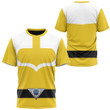 Yellow Power Rangers Time Force Custom T-Shirt