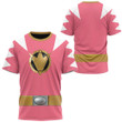 Dino Thunder Pink Power Rangers Custom T-Shirt