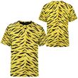 Seamless Yellow Pattern Custom T-Shirt