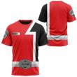 Red Power Rangers S.P.D. Custom T-Shirt