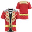 Power Rangers Super Megaforce Red Ranger Cosplay Custom T-Shirt