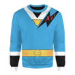 Mighty Morphin Alien Rangers Blue Aquitar Ranger Custom Sweatshirt