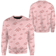 Pink Akatsuki Pattern Custom Sweatshirt