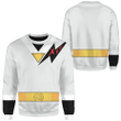Mighty Morphin Alien Rangers White Aquitar Ranger Custom Sweatshirt