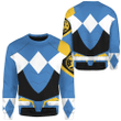 Mighty Morphin Power Rangers Sentry Blue Pterodactyl Custom Sweatshirt
