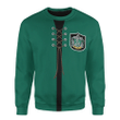 Movie HP Quidditch Robes Green Cosplay Custom Sweatshirt