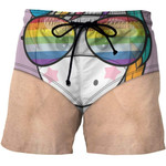 Custom Beach Shorts - Swim Trunks Unicorn