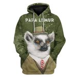Custom T-shirt - Hoodies PAPA Lemur