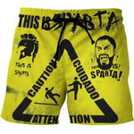This is sparta Custom Beach Shorts - Swim Trunks