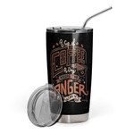 3D A Cup Of Coffee A Day Keeps The Anger Away Custom Name Design Vacuum Insulated Tumbler