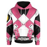 Mighty Morphin Power Rangers Sentry Pink Pterodactyl Custom Hoodie