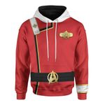 Star Trek II-VI Wrath of Khan Starfleet Kirk Spock Uniform Custom Hoodie
