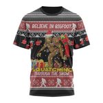 Ugly Christmas Believe In Big Foot T-Shirt