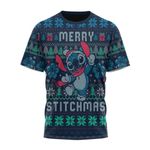 Merry Stitchmas Ugly Christmas Custom T-Shirt
