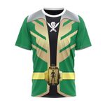 Power Rangers Super Megaforce Green Ranger Cosplay Custom T-Shirt