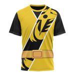 Power Ranger Ninja Steel Yellow Ranger Custom T-Shirt