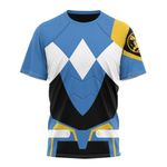Mighty Morphin Power Rangers Sentry Blue Pterodactyl Custom T-Shirt