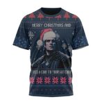 Merry Christmas And Toss A Coin To Your Witcher Ugly Christmas Custom T-Shirt