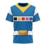 Blue Power Rangers In Space Custom T-Shirt