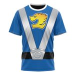 Power Rangers RPM Operator Series Blue Custom T-Shirt