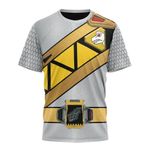Dino Charge Power Rangers Silver Ranger Custom T-Shirt