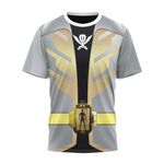 Power Rangers Super Megaforce Silver Ranger Cosplay Custom T-Shirt