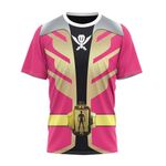 Power Rangers Super Megaforce Pink Ranger Cosplay Custom T-Shirt