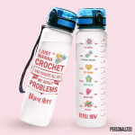 Crochet Personalized Water Tracker Bottle Adult Problems