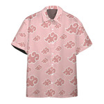 Pink Akatsuki Pattern Custom Hawaii Button Shirts