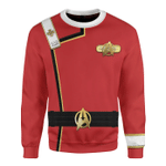 Star Trek II-VI Wrath of Khan Starfleet Kirk Spock Uniform Custom Sweatshirt