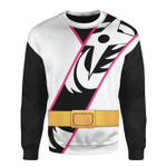 Power Ranger Ninja Steel White Ranger Custom Hoodie Sweatshirt