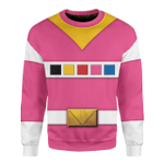 Pink Power Rangers In Space Custom Sweatshirt