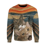 Selfie Scary Cats Custom Sweatshirt