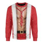 Male Santa Body Christmas Sweatshirt