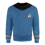 Star Trek The Original Series Blue Suit Custom Sweatshirt