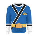 Power Rangers Samurai Blue Ranger Custom Sweatshirt