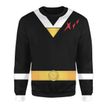 Mighty Morphin Alien Rangers Black Aquitar Ranger Custom Sweatshirt