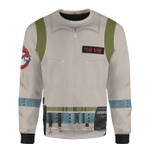 Movie Ghostbuster 1984 Suit Medium Grey Color Custom Name Sweatshirt
