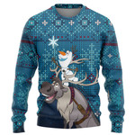 Alohazing 3D Olaf and Sven Ugly Pattern Sweater